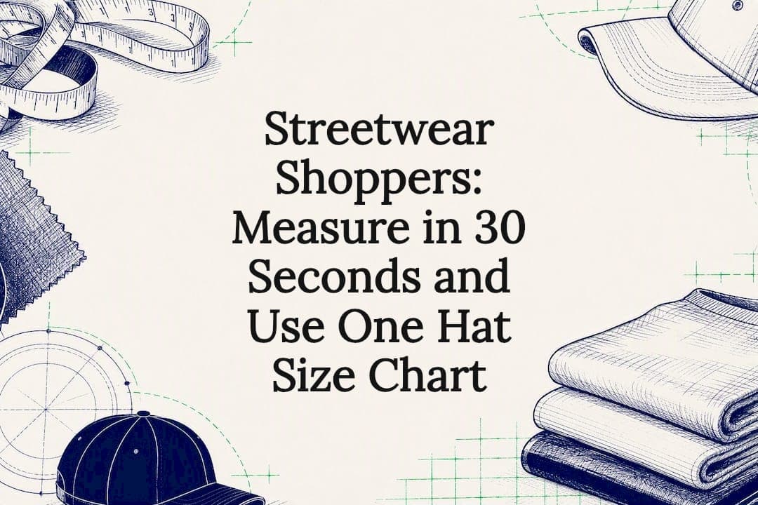 Streetwear Shoppers: Measure in 30 Seconds and Use One Hat Size Chart